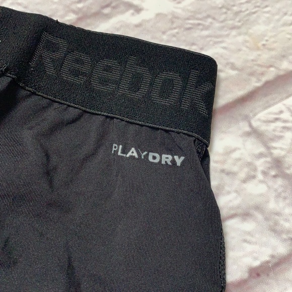 Reebok play dry black blue stretch pants - Picture 4 of 5